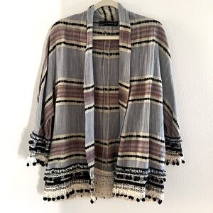 Zara multicolor with coin and fringe details size M